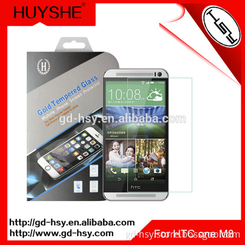 HUYSHE Whole Transparent 0.33mm 2.5d Premium Tempered Glass Screen Protector For HTC ONE m8